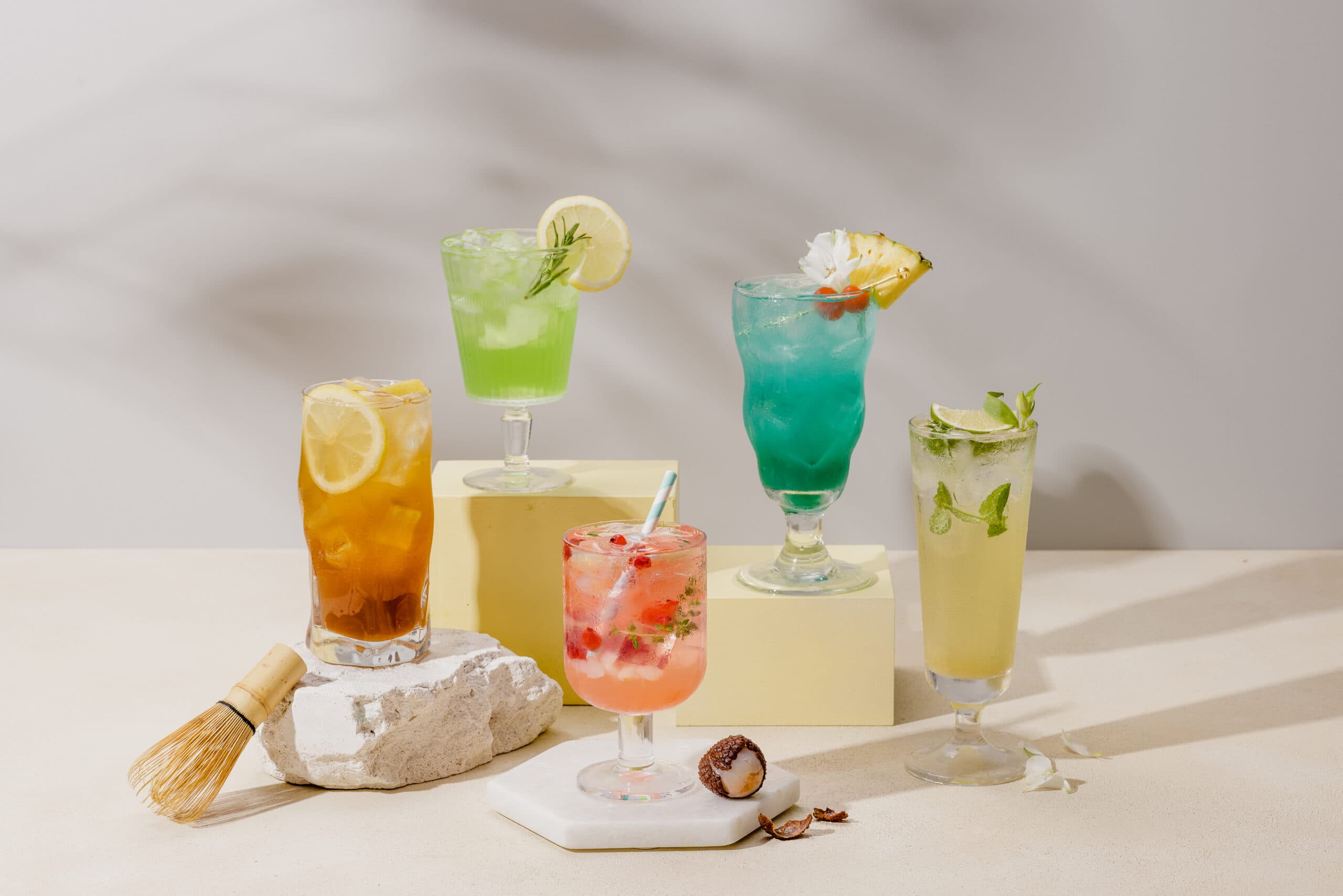 음료 단체 사진